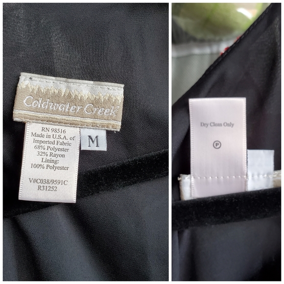 Coldwater Creek Floral Velvet Overlay Dress - Picture 8 of 8